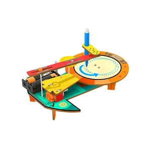 新款DIY空间磁悬浮电动教育杆玩具科学模型系统儿童木制益智玩具