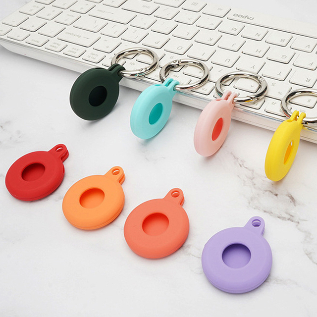 Key Ring Keychain Silicone Protective case Secure Holder AirTg