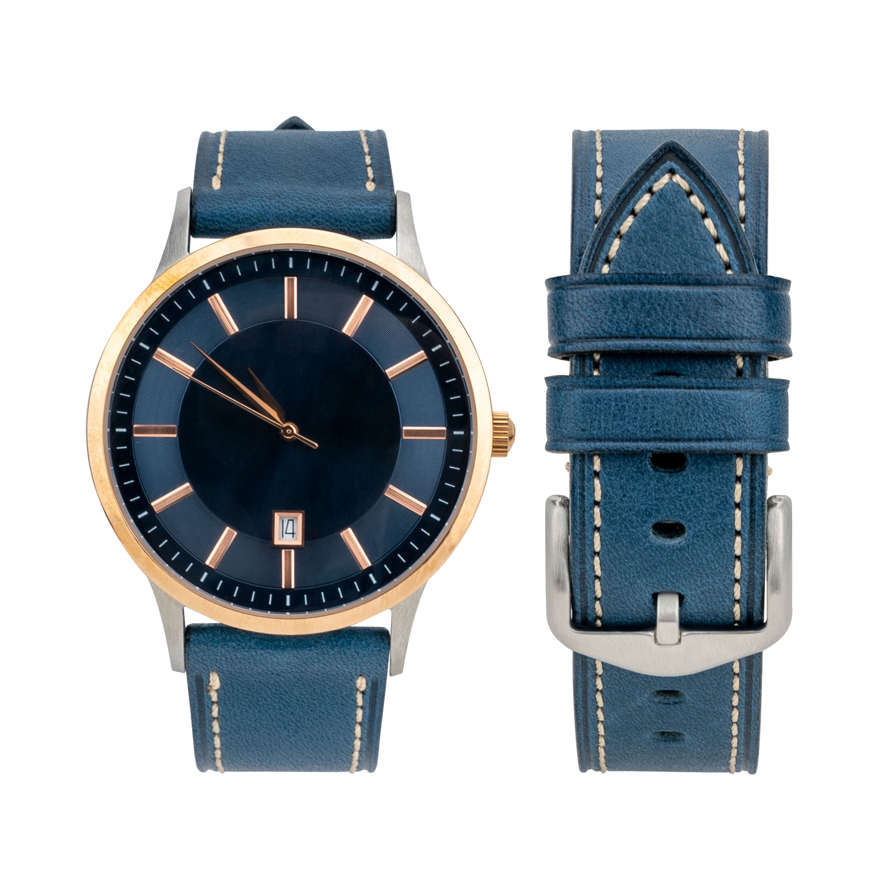 Fibbia blu-argento#276