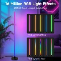 Lampes LED RVB de style moderne Contrôle par APP Synchronisation de la musique et minuterie Lumière d'ambiance à changement de couleur pour DJ d'hôtel Lumière/éclairage intelligent