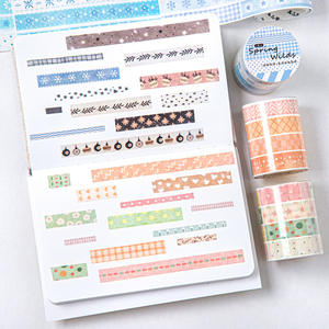 เทปวาชิ 1 ม้วน ซีรีส์ฮารุโนะ ยูเมโมโน เทปวาชิสไตล์สปริงซอลท์สำหรับบันทึกแบบ Bullet Journal - Product Image 1