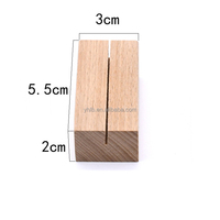 Support de bureau en bois personnalisé avec rainure, support de téléphone de table avec fente en U pour accessoires de bureau et de maison