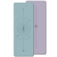 Tapete de Yoga YEWAYOGA de Caucho Natural y PU Antideslizante, Ecológico, Regalo de Navidad para Mujeres y Hombres, para Estudio de Yoga y Pilates