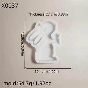 Handmade <b>Resin</b> Casting <b>Molds</b> for DIY Decorative Ornaments Ins Style <b>Silicone</b> Desktop Tools for Rabbit Carrot <b>Mold</b> X0037 Cake Too - Product Image 4