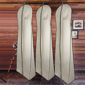 Vente chaude en gros directement de l'usine, robe de mariée de luxe rose personnalisée, sac de <span class=keywords><strong>vêtement</strong></span>, robe de mariée avec fermeture éclair - Product Image 2