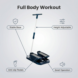 เครื่องออกกำลังกายแบบสเต็ปเปอร์ CZFIT พร้อมที่วางแขนแบบถอดได้ เครื่องเดินบนที่พื้นแบบพกพา เครื่องบริหารขาและเท้า - Product Image 3