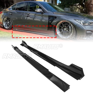 Q50 <b>Car</b> Side Skirt Extension Spoiler Lip Splitter Cover <b>Diffuser</b> <b>For</b> Infiniti Q50 Q50S 2014-2023 Sport Model <b>Car</b> Accessories - Product Image 1