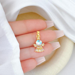 [Copper True Gold] Ciondolo in Zirconio Micro-Incastonato, Versatile, alla Moda, di Nicchia, per Gioielli Fai-da-Te Transfrontalieri - Product Image 3