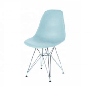 Modern cheap dining Room Dinner Polypropylene Plastic Chairs With Metal Legs