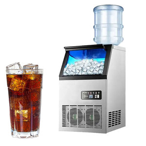 Machine à glaçons commerciale capacité de stockage Cube numérique Portable grande capacité Bar café bureau <span class=keywords><strong>distributeur</strong></span> de glaçons <span class=keywords><strong>distributeur</strong></span> d'eau - Product Image 1