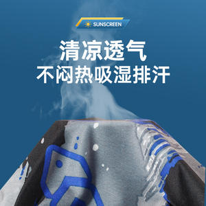 ชุดป้องกันแสงแดดสำหรับตกปลา ผ้าไหมน้ำแข็ง UPF 50 สำหรับทุกเพศ ป้องกันรังสียูวี ชุดสามชิ้น สำหรับตกปลากลางแจ้ง ใส่ได้ในฤดูร้อน - Product Image 5