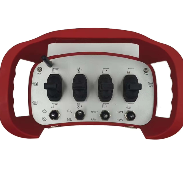 DOMAN Industrial Crane Radio Remote Control Kits Fixed Code Waterproof 12V/24V Hydraulic Joystick Proportional Valves