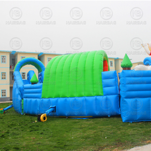 <span class=keywords><strong>Grand</strong></span> parc aquatique gonflable géant sur le thème de l'ours de dessin animé, avec toboggan aquatique mobile multi-pistes et parc de jeux gonflables amusant - Product Image 6