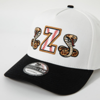 Gorra de Béisbol Clásica de Dos Tonos, Estructurada, Personalizada, de 5 Paneles, con Logotipo Bordado del Equipo o Club, con Cierre a Presión