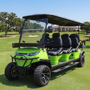 Voiturette <span class=keywords><strong>de</strong></span> <span class=keywords><strong>golf</strong></span> électrique personnalisable avec logo, 6 places, homologuée ROHS et REACH - Product Image 2