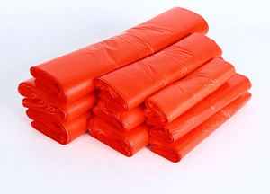 Customized Large Thick Red PVC Disposable Fruit/<b>Vegetable</b> Beverage/Garbage Shopping Tote <b>Bag</b> Convenient Food Packaging - Product Image 5