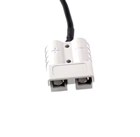 Câble d'extension de prise d'alimentation AP-5521, 50A /DC, longueur 200 mm, noir, rond, câble de 6 mm de diamètre extérieur