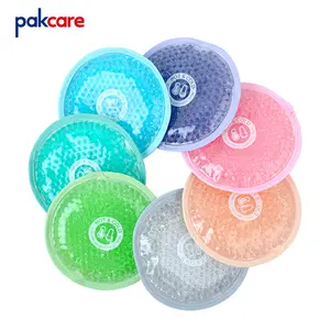 Round Shape Microwave Heating Pad cooling Gel Beads Hot Cold instant ice pack for food storage