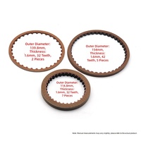 Accessoire de transmission automatique 4F27E FN4AEL - Pack de plaques de friction - Compatible avec Mazda 2/3/6 et Ford