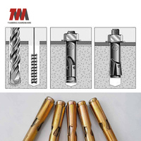 Sekrup Pengikat Taiming Dynabolts M6-M20 Baja Tahan Karat Aluminium Besi Kepala Heksagonal Berlapis Seng Baut Dinding Sekrup Metrik
