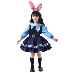ยี่ เซี่ยวอี้ จูดี้ ฮอปส์คอสเพลย์เครื่องแต่งกายสาวกระต่ายตำรวจชุดเด็กฮาโลวีนชุดภาพยนตร์ทีวีเครื่องแต่งกาย - Product Image 5