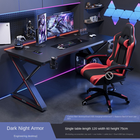 Table de Jeu Moderne pour Ordinateur, Bureau PC pour Chambre à Coucher, Table de Bureau de Jeu Vidéo, Table de Jeu pour Ordinateur de Bureau