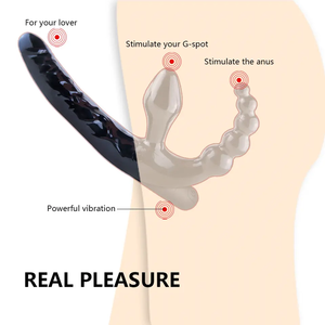 Dildo en silicone souple 3 en 1 pour <span class=keywords><strong>massage</strong></span> vaginal, vibromasseur, jouets sexuels pour femmes - Product Image 2