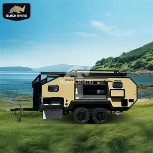 Umwelt freundliche Offroad Pop Up Camper Offroad Wohnmobil Wohnwagen Rv Reise anhänger Eingangstür schloss Reise anhänger Oddroad