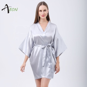 Regalo della sposa abito da damigella d'onore in raso vestaglia in raso a buon mercato abito da sposa <span class=keywords><strong>kimono</strong></span> da sposa - Product Image 1