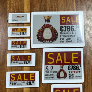 ป้ายราคาอิเล็กทรอนิกส์ขนาด 2.7 นิ้ว 2.66 นิ้ว 2.9 นิ้ว ระบบ NFC ESL ป้ายชั้นวางสินค้าอิเล็กทรอนิกส์ Wifi สำหรับระบบ EAS บลูทูธ ซูเปอร์มาร์เก็ต กระดาษอิเล็กทรอนิกส์ - Product Image 1