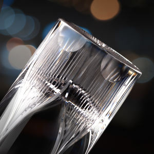 Elegante Vaso Highball <span class=keywords><strong>de</strong></span> 11 oz, Patrón Tallado <span class=keywords><strong>a</strong></span> Mano, <span class=keywords><strong>Base</strong></span> Pesada, Cristal, Vaso para <span class=keywords><strong>Agua</strong></span>, Cócteles y Bebidas Largas, para Bares y Hoteles <span class=keywords><strong>de</strong></span> Lujo - Product Image 4