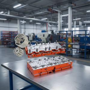 Прогрессивный Штамповочный Инструмент для автозапчастей, полированный штамповочный станок на модели автомобиля, изготовленные на заказ инструменты для штамповки металла, формы для автомобиля - Product Image 1