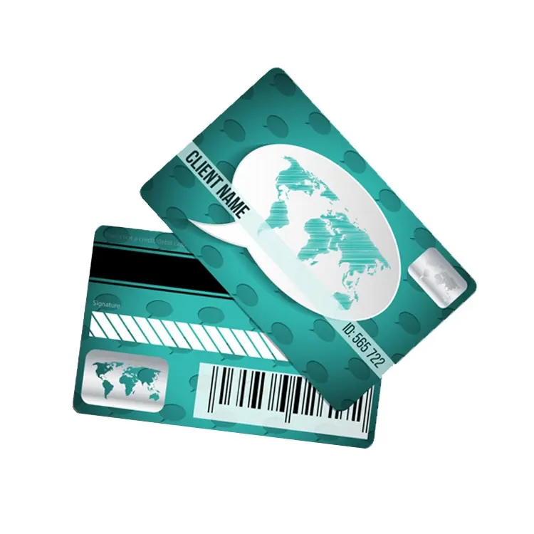 CR80 CMYK स्मार्ट आईडी कार्ड/पीवीसी व्यापार कार्ड/पारदर्शी पीवीसी सामग्री का व्यापार कार्ड