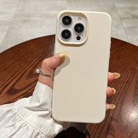 Coque de téléphone en TPU texturé effet cuir couleur unie, souple au toucher, antichoc, protection intégrale pour iPhone 17 16 Pro Max Xs Xr