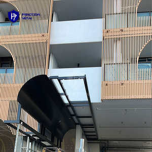 Exterior Vertical Batten <strong>Aluminum</strong> <strong>Line</strong> Panel Architectural Modern Building Surface Feature Decorative Wall Structure Assembly - Product Image 6