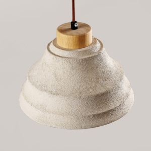 โคมไฟระย้าสไตล์วบิซาบิ ดีไซน์รูปทรงคุกกี้ย้อนยุค สำหรับทางเข้า ห้องรับประทานอาหาร บาร์ ห้องนอน โคมไฟระย้าสไตล์เรโทรสีครีม - Product Image 4