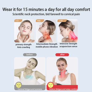 Pemijat leher elektrik, Tisu dalam, nirkabel, pemijat leher dengan panas untuk perawatan penargetan nyeri, daerah leher & bahu - Product Image 4