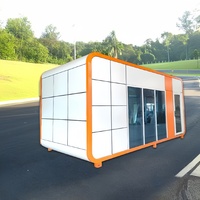 Villa préfabriquée de luxe à 2 chambres prête à être expédiée, maison modulaire en acier, maison-bateau, hôtel flottant, autres mini-maisons
