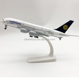 Modelo de Avión Personalizado Alemania Deutsche Metal <span class=keywords><strong>Lufthansa</strong></span> Modelo de Avión A380 con Soporte de Exhibición Venta al por Mayor - Product Image 5