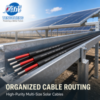 Câble de panneau solaire H1Z2Z2-K-4mm2 PV1-F 6mm, mono ou double conducteur, cuivre étamé, isolation XLPO, IP67, pour onduleur industriel et combinateur
