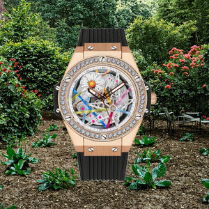 HANBORO High Quality <b>Women's</b> Quartz <b>Watch</b> Colorful Sunflower Series Light Luxury Luminous Waterproof Glass Dial Window Display - Product Image 3