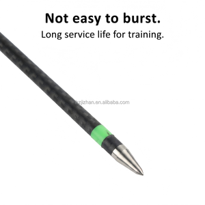 Профессиональные стрелы для арбалета из смешанного карбона 7,8 мм, спайн 500-600, стальной наконечник 100 г, длина 30/31 дюйм, для тренировок по стрельбе из лука, доступно производство OEM - Product Image 3