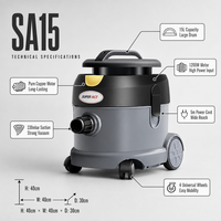 CHAOBAO-SUPER ACE SA15 15L Extracteur de tapis super puissant avec 1200W 220V pour usage commercial et domestique