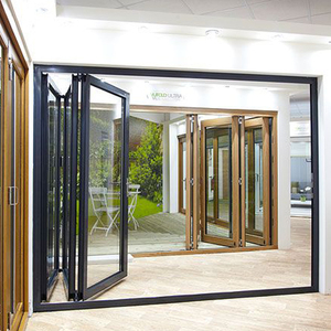 <span class=keywords><strong>Porte</strong></span> pliante extérieure moderne en aluminium étanche pare-balles coulissante Patio balcon accordéon <span class=keywords><strong>porte</strong></span> pliante en verre - Product Image 2