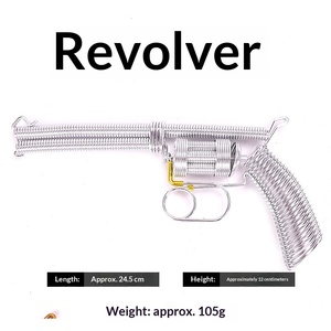 JiangSu Revolver, Juguetes <span class=keywords><strong>de</strong></span> Alambre <span class=keywords><strong>de</strong></span> Aluminio para Tejer, Productos Decorativos para Puestos, Recuerdos Turísticos Creativos, Fiestas Retro - Product Image 5