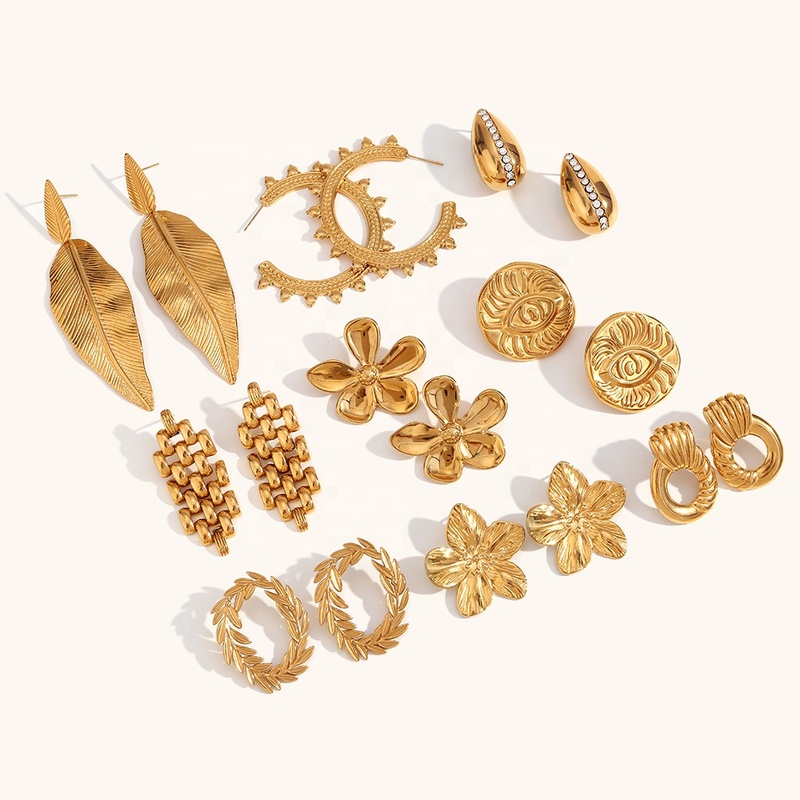 Dingran Fashionable Stainless Steel Jewelry Earrings