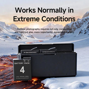 Caricabatterie Originale per DJI Osmo Action 6/5/4/<span class=keywords><strong>3</strong></span>, Scatola con Tre Slot Tipo-C 5V 3A, Indicatore Luminoso di Carica, Custodia per Batterie - Product Image 6