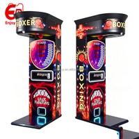 Máquina de juego de prueba de fuerza con gabinete metálico, simulador de boxeo, operada con monedas, de alta calidad para centros de entretenimiento, zonas recreativas y centros comerciales.