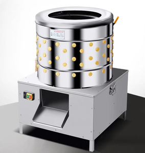 Petite machine commerciale entièrement automatique en acier inoxydable pour l'épluchage des plumes de poulet, canard, oie, <span class=keywords><strong>pigeon</strong></span> et caille pour la volaille - Product Image 2
