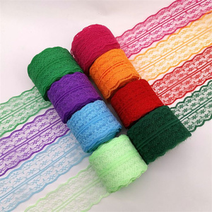 Rouleau de ruban de dentelle vert olive rose doré pour la décoration, multicolore de haute qualité, <span class=keywords><strong>4</strong></span>.5cm, 10m, vente en gros - Product Image 4